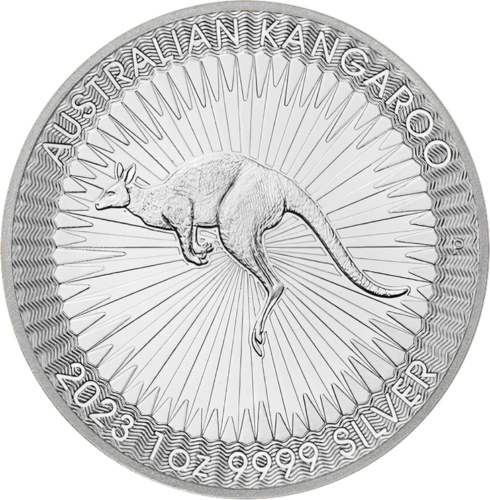 1 oz Ķengurs 2023 Austrālijas sudraba monēta (.9999) (1)