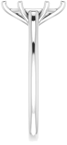14K White 10x5 mm Marquise Solitaire Engagement Ring Mounting (4)