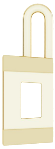 14K Yellow 10 mm Asscher Pendant Mounting (3)