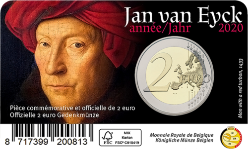2020 Belgium Jan van Eyck 2 euro BU coin (3)