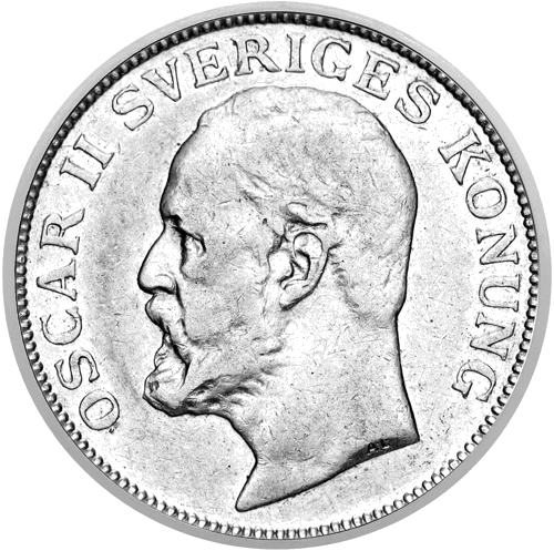 1 Krona Oscar II (1877–1889) Sweden Silver Coin (1)