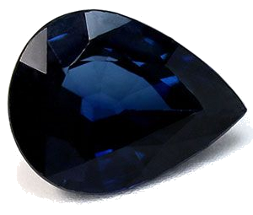 2.14 carat BLUE Pear Safyras (1)