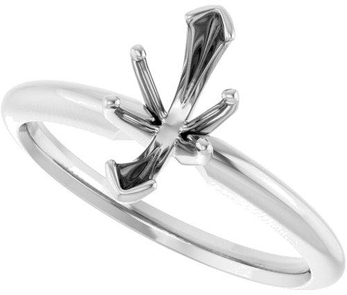 14K White 10x5 mm Marquise Solitaire Engagement Ring Mounting (5)