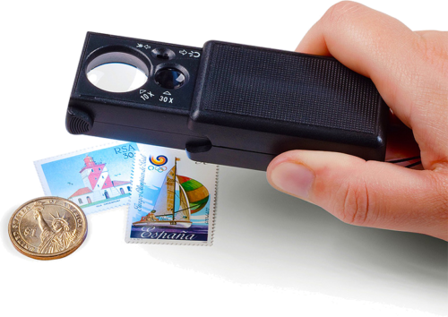 Magnifying Glass with LED and UV illumination (10x, 30x) (1)