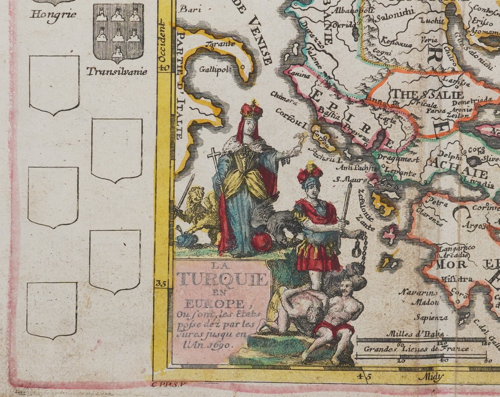 Grieķijas un Balkānu karte, Eliass Beks, 1721.–1750. g. (2)