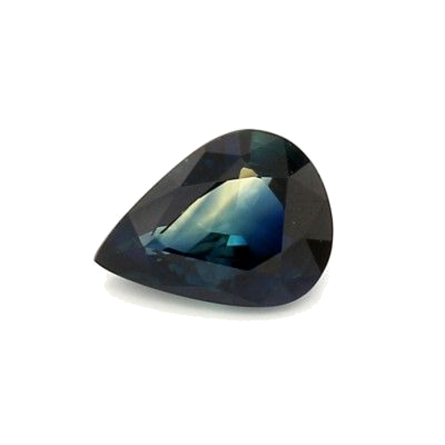 1.06 carat BLUE MODIFIEDBRILLIANTSTEP cut Pear Safyras (1)