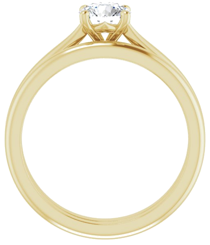 14K Yellow 5.5 mm Round Solitaire Engagement Ring Mounting (7)