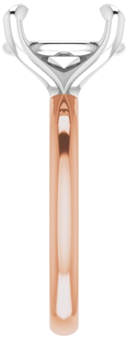 Sužadėtuvių Žiedas „Solitaire“ 585 Baltojo Ir Rožinis Aukso Oval 12mm x 10mm (4)