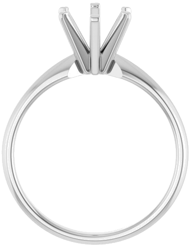 Sužadėtuvių Žiedas „Solitaire“ 585 Baltojo Aukso Oval 9mm x 7mm (2)