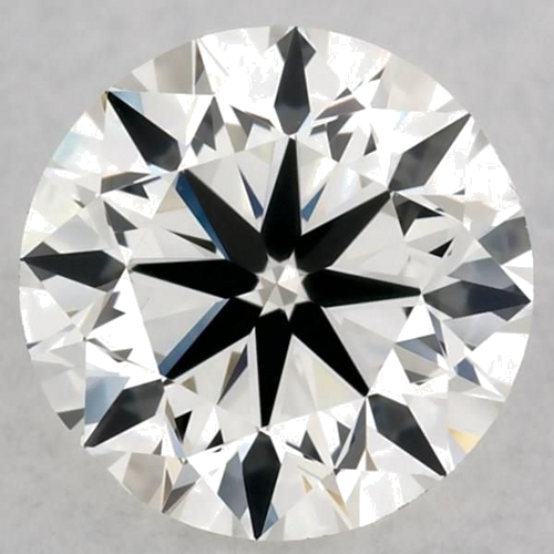 0.5 carat I-VVS2 Very Good cut Natūralus Round Deimantas (1)