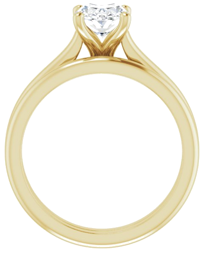 14K Yellow 8x6 mm Oval Solitaire Engagement Ring Mounting (7)