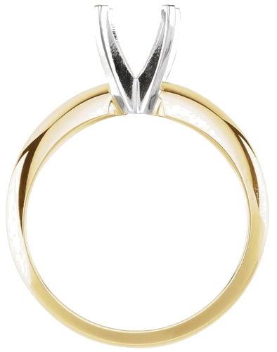 Sužadėtuvių Žiedas „Heavyweight Solitaire“ 14k yellow/white gold Round 5.4mm x 5.7mm (2)