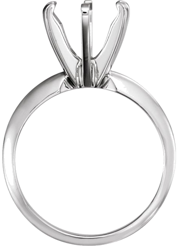 Sužadėtuvių Žiedas „Pre-Notched Solitaire“ 585 Baltojo Aukso Round 9.1mm x 9.7mm (2)