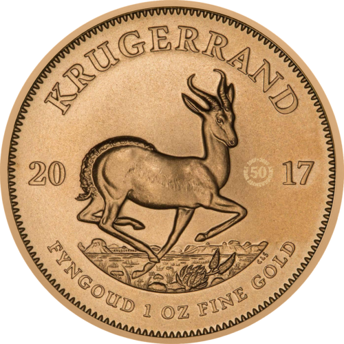 1 oz Krugerrand 2017 South Africa Gold Coin (Jubilee) (1)