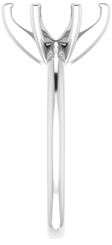 14K White  10x5 mm Marquise Solitaire Engagement Ring Mounting (4)