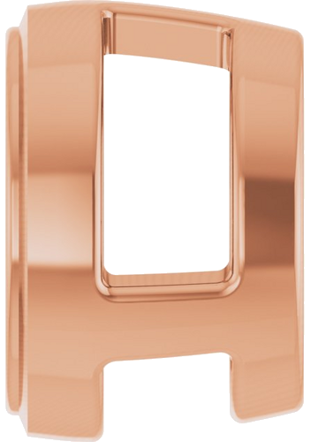 14K Rose 5.8 mm Round Slide Pendant Mounting (3)