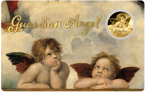 1/1000 oz Guardian Angel 3000 франков Чад золотая монета (2)
