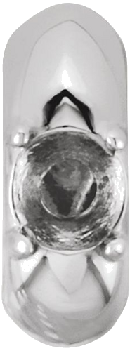 Pakabukas „Birth of a Child® Miniature Birthstone“ 585 Baltojo Aukso Round 3mm (1)