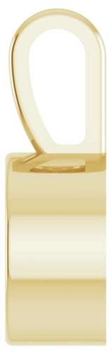 Pakabukas „Bezel-Set Solitaire“ 585 Geltonojo Aukso Round 6mm (3)