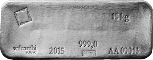 15 kg Standard Valcambi Investment Silver Bar (2)