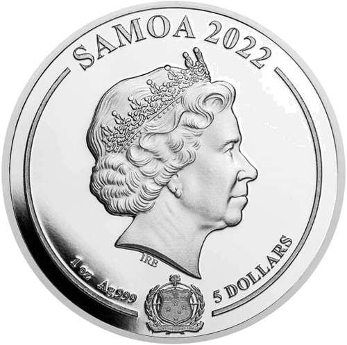 1 oz Даффи Дак 2022 Самоа 5 долларов серебряная монета (2)