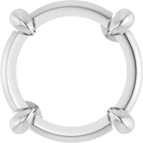 14K White 7 mm Round Pendant Mounting (1)