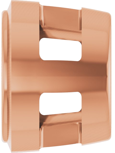 14K Rose 4.1 mm Round Slide Pendant Mounting (3)