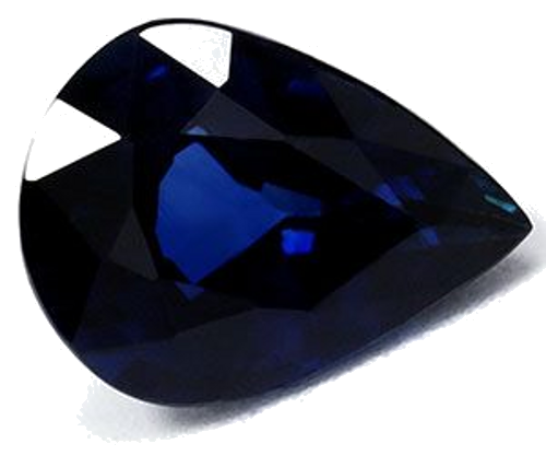2.11 carat BLUE Pear Safyras (1)