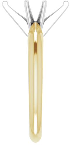 14K Yellow   White 10.5x5.5 mm Marquise Six-Prong Solitaire Engagement Ring Mounting (4)