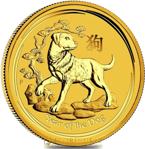 2018 Year of the Dog, Australia Lunar 1/2 oz Gold coin (1)