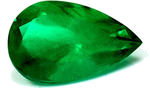 3.03 carat GREEN Pear Smaragdas (1)