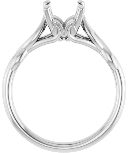 Sužadėtuvių Žiedas „Solitaire“ 585 Baltojo Aukso Oval 9mm x 7mm (2)