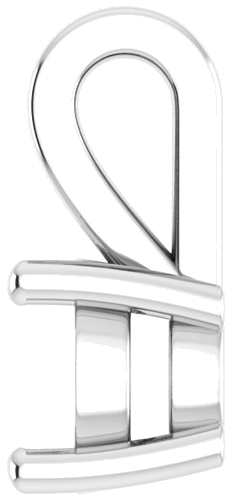 14K White 5.2 mm Round Pendant Mounting (3)