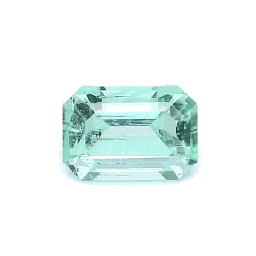0.96 carat GREEN STEP cut Octagonal Smaragdas (1)