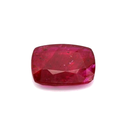 3.66 carat RED BRILLIANTSTEP cut Cushion Rubinas (1)