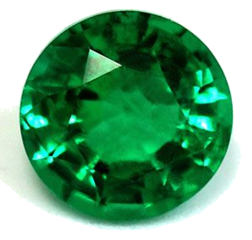 0.75 carat GREEN Round Smaragdas (1)