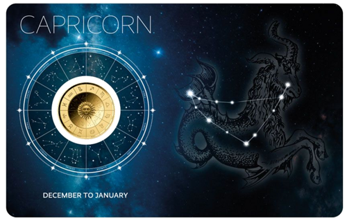 1/1000 oz Ožiaragis (Zodiac Series) 3000 frankų Čadas auksinė moneta (1)