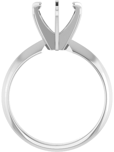 Sužadėtuvių Žiedas „Solitaire“ 585 Baltojo Aukso Round 8.2mm (2)