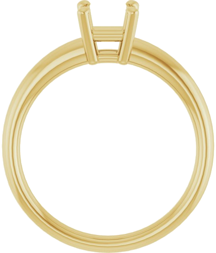 Sužadėtuvių Žiedas „Solitaire“ 585 Geltonojo Aukso Square 5mm (2)