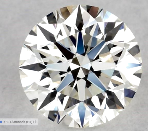 0.55 carat I-VVS1 Excellent cut Natūralus Round Deimantas (1)