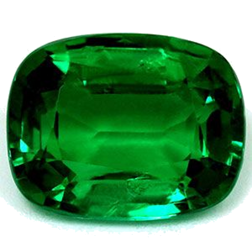 1.56 carat GREEN Cushion Smaragdas (1)