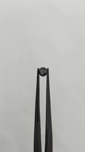 0.33 carat Fancy Black-VVS2 Excellent cut Natūralus Round Deimantas (1)