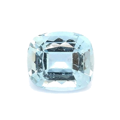 2.02 carat BLUE MODIFIEDBRILLIANTSTEP cut Cushion Aquamarine (1)