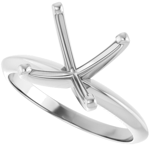 Sužadėtuvių Žiedas „Light Solitaire“ 585 Baltojo Aukso Round 10.2mm x 10.6mm (5)