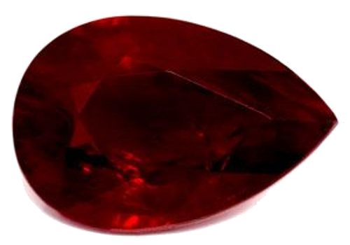 3.03 carat RED Pear Rubinas (1)