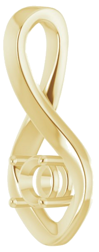 14K Yellow 4.4 mm Round Pendant Mounting (2)