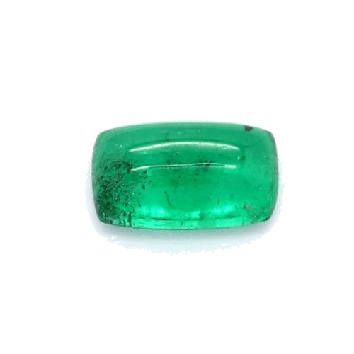 1.48 carat GREEN CABOCHON cut Cushion Smaragdas (1)