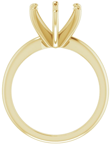 Sužadėtuvių Žiedas „Solitaire“ 585 Geltonojo Aukso Oval 11mm x 9mm (2)