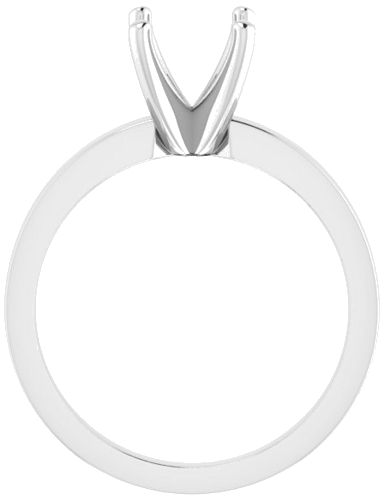 Sužadėtuvių Žiedas „Solitaire“ 585 Baltojo Aukso Round 7.4mm (2)