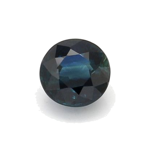 1.05 carat BLUE BRILLIANTSTEP cut Round Safyras (1)